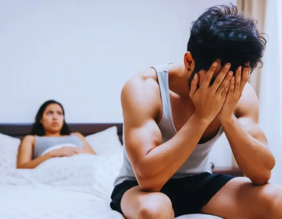 Image of upset man in need of erectile dysfunction treatment Buckinghamshire