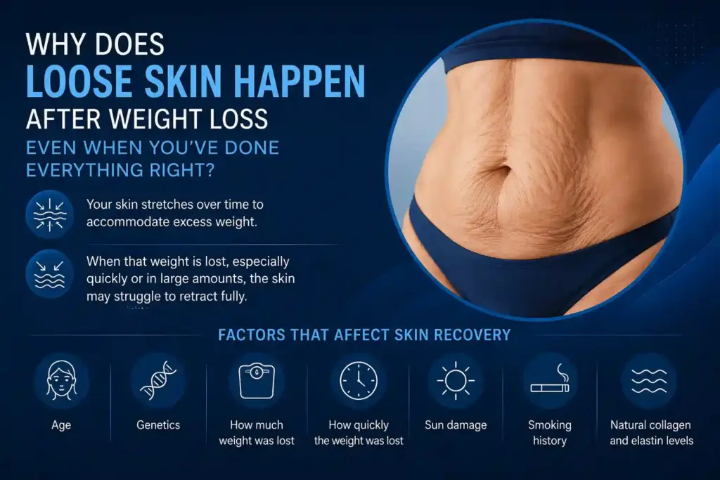 Why Does Loose Skin Happen After Weight Loss Even When You’ve Done Everything Right Buckinghamshire?